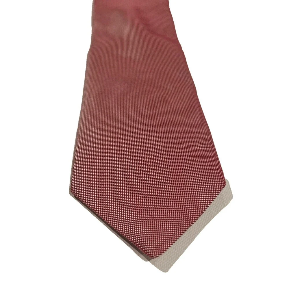 Nordstrom Jacquard Tipping Woven Silk Neck Tie Lightpink 59x3.5 Made In U.S.A